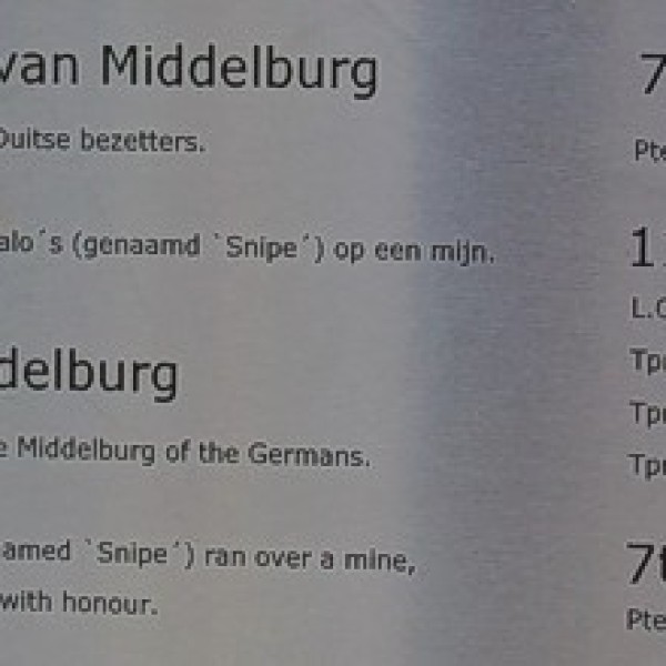 De onthulde plaquette.