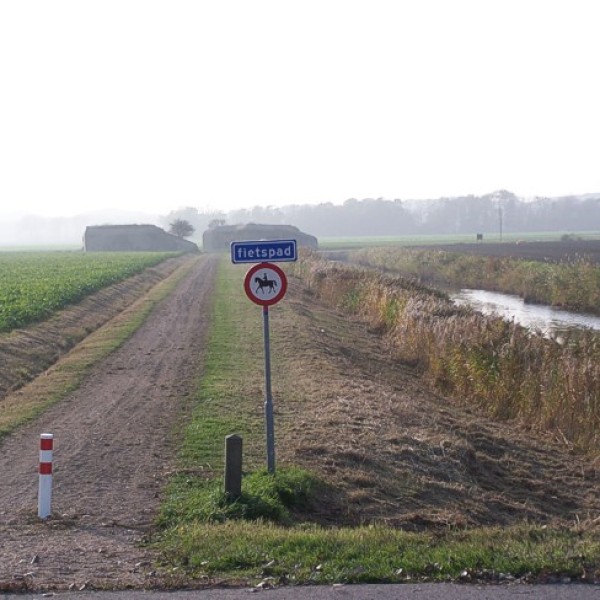 Het einde van de huidige bunkerroute.