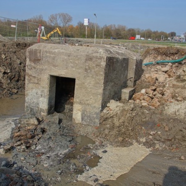 De oorspronkelijke ingang.